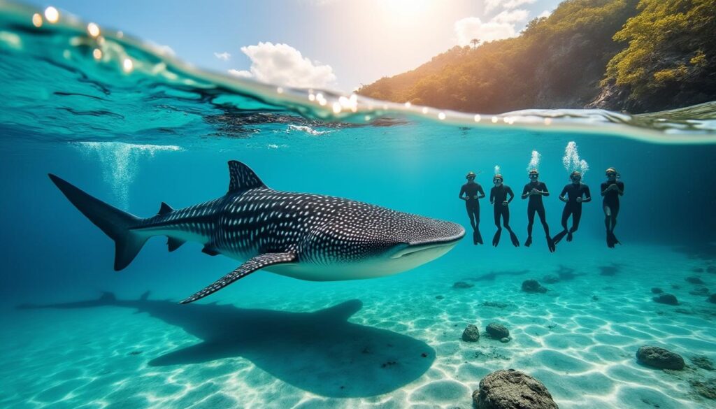 découvrez comment nager avec les requins baleines au mexique, une expérience inoubliable. guide complet pour préparer votre aventure, conseils de sécurité et meilleures périodes pour observer ces géants marins.