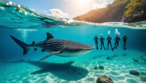 découvrez comment nager avec les requins baleines au mexique, une expérience inoubliable. guide complet pour préparer votre aventure, conseils de sécurité et meilleures périodes pour observer ces géants marins.