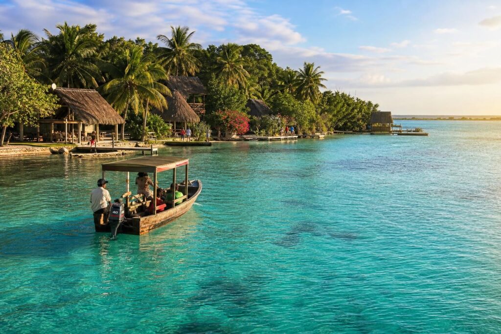 explorez bacalar, la lagune aux 7 couleurs, grâce à notre guide complet pour un voyage inoubliable. découvrez ses paysages magnifiques, activités et conseils pratiques.