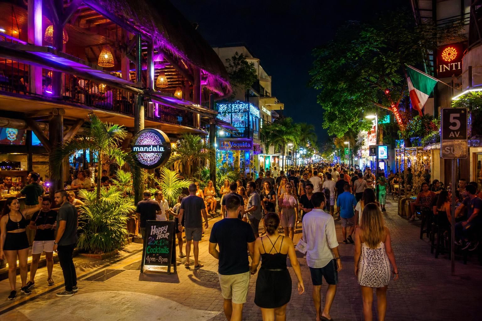explorez la vie nocturne vibrante de playa del carmen, découvrez la célèbre 5ème avenue, ses bars animés et ses ambiances uniques pour des soirées inoubliables.