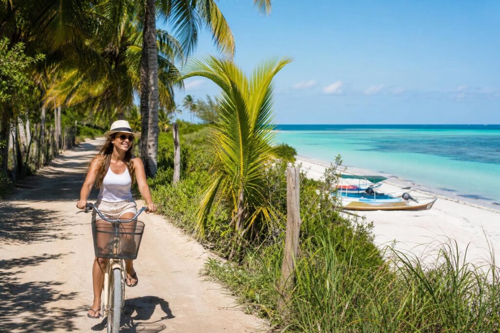 découvrez isla holbox à vélo et explorez cette île paradisiaque sans voiture. astuces et conseils pour profiter pleinement de ses paysages naturels en toute liberté.