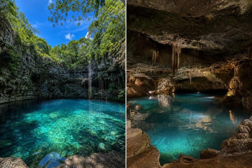découvrez les principales différences entre les cenotes ouverts et fermés, leurs caractéristiques uniques, et comment choisir celui qui vous convient pour une expérience inoubliable.