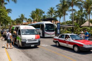 Comment se déplacer sur la Riviera Maya : guide pratique du colectivo, bus et taxi