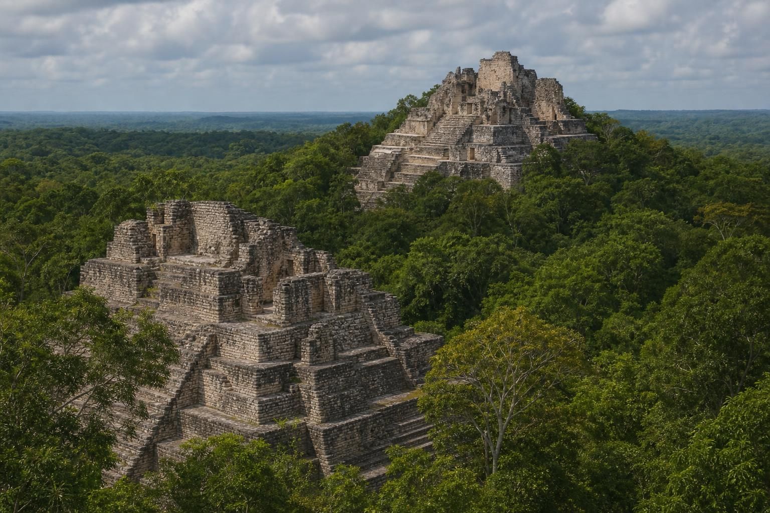 explorez calakmul, le site maya le plus mystérieux du yucatan, et plongez dans l'histoire fascinante de cette ancienne cité nichée au cœur de la jungle.