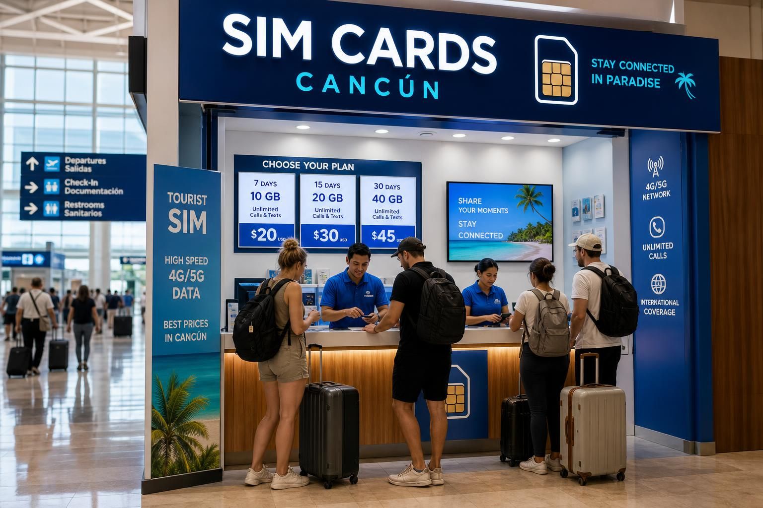 découvrez quelle carte sim acheter à l'aéroport de cancun pour rester connecté facilement au mexique, avec les meilleures options et conseils pour optimiser votre forfait mobile.