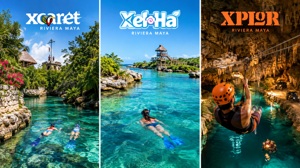 Quelle agence propose des billets pour Xcaret, Xel-Ha et Xplor en français