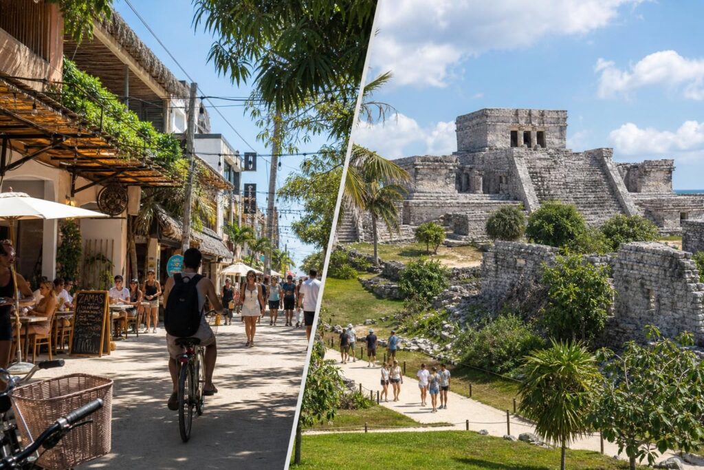 découvrez comment organiser efficacement votre visite entre la ville moderne de tulum et les célèbres ruines mayas. conseils pratiques pour profiter pleinement de chaque site.