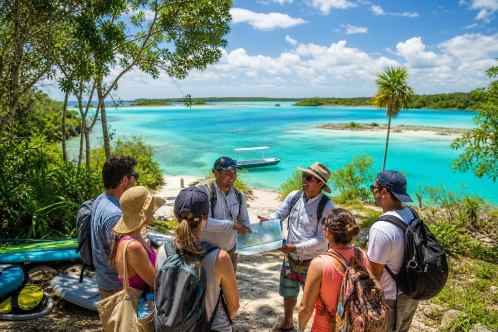 découvrez quelle agence choisir pour organiser une sortie d'une journée à bacalar, le magnifique lagon aux sept couleurs, et profitez d'une expérience inoubliable au cœur de la nature.